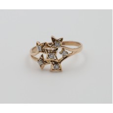 18K Diamond Stylish Ring for Girl's